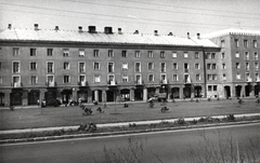 Hungary, Budapest XIV., Örs vezér tere 2-3., 1959, Samodai József Zuglói Helytörténeti Műhely, blocks, socialist realism, Budapest, Fortepan #131998