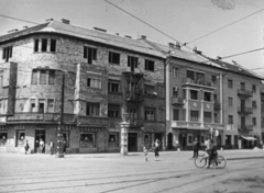 Magyarország, Budapest XIV., Bosnyák tér, balra a Nagy Lajos király útja., 1960, Samodai József Zuglói Helytörténeti Műhely, Budapest, helyreállítás, Fortepan #132010