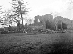 Magyarország, Mecsek,Jakab-hegy, Kővágószőlős, a Pálos-kolostor romjai., 1950, Gyöngyi, műemlék, épített örökség, rom, Fortepan #13202