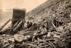 Italy, a felvétel a Caporettói áttörés után készült., 1917, Barják András, First World War, artillery, Fortepan #132128