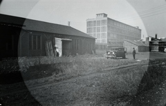 Franciaország, Saint-Denis, a Pleyel zongoragyár a mai Place Pleyel és Rue Francisque Poulbot között. Leltári jelzet: MMKM TFGY 2017.5.37, 1938, Magyar Műszaki és Közlekedési Múzeum / Történeti Fényképek Gyűjteménye / Asboth Oszkár gyűjteménye, automobil, Fortepan #132154