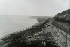 Magyarország, Balatonkenese,Balatonakarattya, a települések közötti támfal megerősítési munkálatai. Leltári jelzet: MMKM TFGY 2017.6.40, 1914, Magyar Műszaki és Közlekedési Múzeum / Történeti Fényképek Gyűjteménye, Balaton, Fortepan #132221