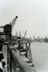 Germany, Köln, Rheinauhafen, kikötő a Rajnán. Leltári jelzet: MMKM TFGY 2017.7.17, 1930, Magyar Műszaki és Közlekedési Múzeum / Történeti Fényképek Gyűjteménye / Nickl Béla gyűjteménye, Fortepan #132241