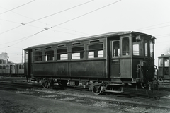 Hungary, Budapest XVI., Cinkota forgalmi telep, a BHÉV P IV típusú, B 354 pályaszámú, pótkocsija. Gyártás: Gép- és Vasútfelszerelési Gyár, Kistarcsa, 1924.« Leltári jelzet: 397, 1930, Magyar Műszaki és Közlekedési Múzeum / Archívum / Negatívtár / BHÉV gyűjteménye, Budapest, BHÉV-organisation, Fortepan #132424