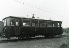 Hungary, Budapest IX., Vágóhíd vontatási telep. »A BHÉV P II típusú, B 90 pályaszámú, pótkocsija. Gyártás: Győr, 1906. Gyártási szám: 10321/1906.« Leltári jelzet: 399, 1930, Magyar Műszaki és Közlekedési Múzeum / Archívum / Negatívtár / BHÉV gyűjteménye, BHÉV-organisation, Budapest, Fortepan #132426