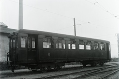 Hungary, Budapest XI., Fehérvári út (Fő utca), Budafok Forgalmi telep. »A BHÉV P XII típusú. C 3206 pályaszámú pótkocsija. Rendelési szám: Ordre 897, Gyártási szám: 27260/1928.« Leltári jelzet: 405, 1930, Magyar Műszaki és Közlekedési Múzeum / Archívum / Negatívtár / BHÉV gyűjteménye, Budapest, BHÉV-organisation, Fortepan #132431