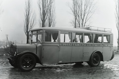 Magyarország, Budapest, A BHÉV MÁVAG M 26 típusú, Bp 17-261 forgalmi rendszámú, a visegrádi vonalra beszerzett "nagy" autóbusza. Gyártás: MÁVAG Budapest, 1928. A felépítményt Nagy Géza gyára készítette. Leltári jelzet: 413, 1928, Magyar Műszaki és Közlekedési Múzeum / Archívum / Negatívtár / BHÉV gyűjteménye, MÁVAG-márka, Budapest, Fortepan #132439