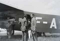 Magyarország, Mátyásföldi repülőtér, Budapest XVI., az Air France Fokker F VII repülőgépe (3 drb 240 LE motorral). Leltári jelzet: 1324, 1936, Magyar Műszaki és Közlekedési Múzeum / Archívum / Negatívtár / Magyar Nemzeti Múzeum Történeti Képcsarnok gyűjteménye, repülőgép, repülőtér, Fokker-márka, holland gyártmány, Fokker F.VII, Air France légitársaság, Budapest, Fortepan #132637