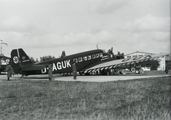 Hungary, Mátyásföld Airport, Budapest XVI., a Hermann Göringet adriai nyaralására szállító Junkers Ju-52 "Manfred von Richthofen" repülőgép. Leltári jelzet: 1347, 1935, Magyar Műszaki és Közlekedési Múzeum / Archívum / Negatívtár / Magyar Nemzeti Múzeum Történeti Képcsarnok gyűjteménye, Budapest, Fortepan #132654