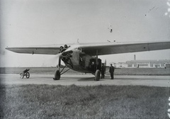 Magyarország, Mátyásföldi repülőtér, Budapest XVI., a Magyar Légiforgalmi Rt. Fokker F-VII típusú repülőgépe. Leltári jelzet: 1362, 1936, Magyar Műszaki és Közlekedési Múzeum / Archívum / Negatívtár / Magyar Nemzeti Múzeum Történeti Képcsarnok gyűjteménye, repülőgép, Fokker-márka, Fokker F.VII, Budapest, MALÉRT légitársaság, Fortepan #132664