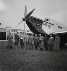 Hungary, Mátyásföld Airport, Budapest XVI., Junkers Ju 52 típusú repülőgép prototípusának bemutatója. Leltári jelzet: 2847, 1935, Magyar Műszaki és Közlekedési Múzeum / Archívum / Negatívtár / özv Szintai Józsefné gyűjteménye, airplane, Junkers-brand, Budapest, prototype, Fortepan #132741