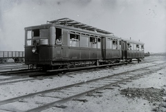 »ACSEV Boros Béni feliratú 14.sz. motorkocsi, szerelvénnyel.« Leltári jelzet: N203, 1916, Magyar Műszaki és Közlekedési Múzeum / Archívum / Negatívtár, ACsEV-szervezet, Fortepan #133146