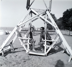 Magyarország,Balaton, Siófok, Strand., 1940, Barna Imre, Fortepan #133406