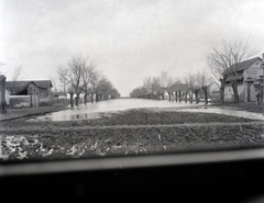 Szerbia, tavaszi áradás., 1942, Varga Csaba dr., utcakép, belvíz, Fortepan #133456