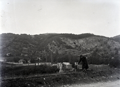 Magyarország, Pécs, Tettye városrész, középen a püspöki nyaraló romja., 1943, Varga Csaba dr., Fortepan #133484