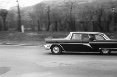 Hungary, Budapest XII., Istenhegyi út a Szent Orbán (Orbán) térnél., 1962, Chuckyeager tumblr, GAZ-brand, GAZ 13 Chaika, Budapest, wave, Fortepan #133695