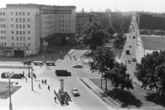 Németország, Berlin, Kelet-Berlin, balra a Frankfurter Allee, szemben a Waschauer Strasse, jobbra a Karl-Marx-Allee., 1963, Chuckyeager tumblr, NDK, Kelet-Berlin, Fortepan #133874