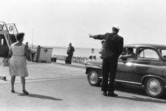 Magyarország,Balaton, Tihany, Tihanyrév kompkikötő., 1963, Chuckyeager tumblr, Skoda Octavia, mutatni, Fortepan #134125