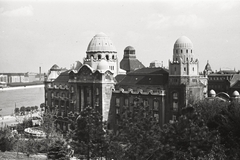 Magyarország, Gellérthegy, Budapest XI., kilátás a Gellért Szálló és Gyógyfürdő felé., 1939, Chuckyeager tumblr, Duna, Budapest, Art Nouveau, Hegedűs Ármin-terv, Sebestyén Artúr-terv, Sterk Izidor-terv, Fortepan #134152