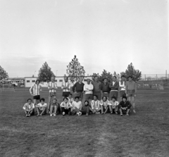 Magyarország, Budapest XI., Bogdánfy utca, BEAC sporttelep., 1978, Bercsényi Kollégium Fotókör, futballcsapat, Budapest, Fortepan #134385