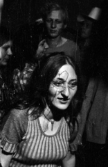 1976, Bercsényi Kollégium Fotókör, arcfestés, Fortepan #134459