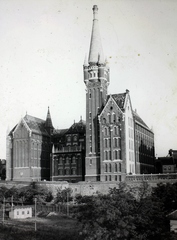 Magyarország, budai Vár, Budapest I., a Magyar Országos Levéltár épülete., 1934, Friss Ildikó, neoromán építészet, Budapest, Pecz Samu-terv, Fortepan #134560