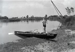 Magyarország, Ráckevei (Soroksári)-Duna., 1939, Fortepan/Album018, csípőre tett kéz, Fortepan #134576