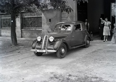 1940, Fortepan/Album018, BMW-márka, integetés, rendszám, Fortepan #134615