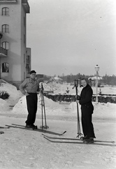 Magyarország, Széchenyihegy, Budapest XII., Rege utca, Golf (később Vörös Csillag, majd Panoráma) szálloda., 1941, Fortepan/Album018, síelés, Budapest, Lauber Dezső-terv, Bereczky László-terv, Fortepan #134710