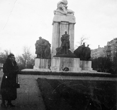 Magyarország, Budapest V., Kossuth Lajos tér, gróf Tisza István szobra (Zala György, Orbán Antal 1934.)., 1936, Fortepan, szobor, emlékmű, Budapest, szoborcsoport, Tisza István-ábrázolás, Zala György-terv, Orbán Antal-terv, Fortepan #13472