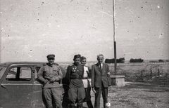 Hungary,Lake Balaton, Tihany, hajóállomás., 1945, Fortepan/Album021, Soviet soldier, medal, armband, Fortepan #134791