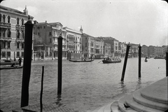 Olaszország, Velence, Canal Grande., 1930, Lőrinczi Ákos, gondola, csatorna, Fortepan #134910