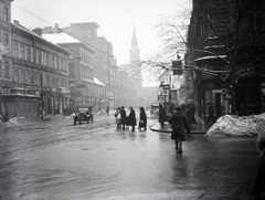 Magyarország, Budapest VI., a Nagymező utca az Andrássy útról a Király utca felé nézve., 1931, Lőrinczi Ákos, automobil, Budapest, Fortepan #135098