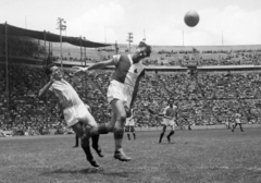 Mexikó, Mexikóváros, Azul Stadion. A felvétel a Ferencváros mexikói túráján 1947 nyarán készült., 1947, Szabó József, labdarúgás, futballpálya, stadion, Fortepan #135587