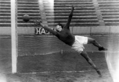 Mexikó, Mexikóváros, Azul Stadion. Henni Géza. A felvétel a Ferencváros mexikói túráján 1947 nyarán készült., 1947, Szabó József, labdarúgás, kapus, Fortepan #135588