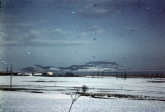 Magyarország, Balatongyörök, kilátás Szigliget és a Badacsony felé a település térségéből., 1942, Szabó Viktor, tél, színes, Fortepan #135621