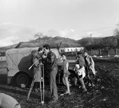 Romania,Transylvania, Atid, dokumentumfilm készül a November 7. kollektív gazdaságról. Az operatőr Olasz Tibor., 1962, Sütő András örökösei, Új Élet szerkesztőség, movie camera, Fortepan #135844