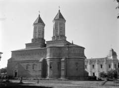 Romania, Iasi, Bulevardul Ștefan cel Mare și Sfânt, Trei Ierarhi-templom., 1965, Sütő András örökösei, Új Élet szerkesztőség, World Heritage, Romanian Orthodox Church, Moldavian architectural style, Fortepan #135904