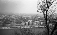 Magyarország, Gellérthegy, Budapest I., kilátás a Belgrád rakpart felé., 1967, Fortepan/Album020, Budapest, Fortepan #136085