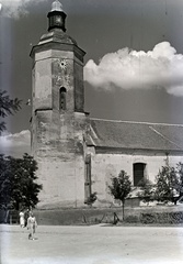 Magyarország, Abaújszántó, István király tér, Gyümölcsoltó Boldogasszony-templom., 1939, Révay Péter, Fortepan #136248