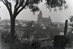 Hungary, Zsámbék, szemben a premontrei templom., 1931, Révay Péter, church, ruins, Catholic Church, Romanesque Architecture, Premonstratensians, Fortepan #136259