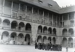 Poland, Kraków, a Királyi Palota (Wawel) udvara., 1937, Révay Péter, Fortepan #136278