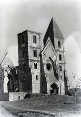 Hungary, Zsámbék, premontrei templom., 1931, Révay Péter, church, Catholic Church, Romanesque Architecture, Premonstratensians, Fortepan #136337