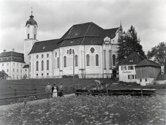 Németország, Steingaden, Wieskirche, a Megkorbácsolt Megváltó búcsújáró temploma., 1936, Révay Péter, zarándokhely, Fortepan #136410