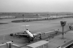 France, Paris, Orly repülőtér., 1970, Vészi Ágnes, airplane, airport, Air France airlines, Fortepan #136551