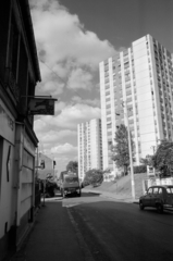 France, Nanterre, Rue des Fontenelles., 1974, Vészi Ágnes, blocks, Fortepan #136694