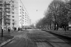 Oroszország, Moszkva, Lenin sugárút (Leninszkij proszpekt) az ulica Akademika Zekinszkogo felől a Gagarin tér (plosagy Gagarina) felé nézve., 1986, Vészi Ágnes, Szovjetunió, Fortepan #136953