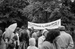 Hungary, People's Park, Budapest X., a felvétel 1989. május 1-én készült., 1989, Vészi Ágnes, strike, Budapest, regime change, Fortepan #136994