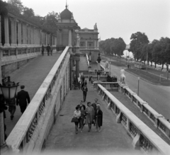 Magyarország, Budapest I., Várkert Bazár, Budai Ifjúsági Park, jobbra a Várkert (Groza Péter) rakpart., 1963, Szalay Zoltán, Budapest, Fortepan #137182