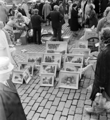 Finland, Helsinki, a kikötői piactér (Kauppatori). A felvétel a VIII. VIT (Világifjúsági Találkozó) idején készült., 1962, Szalay Zoltán, Fortepan #137399